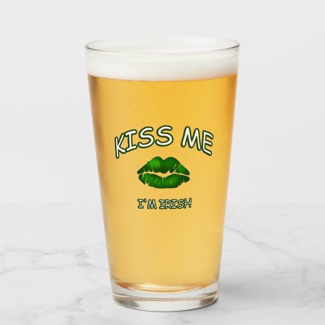 Irish Kiss Me Glaskopp (Framsida fylld)