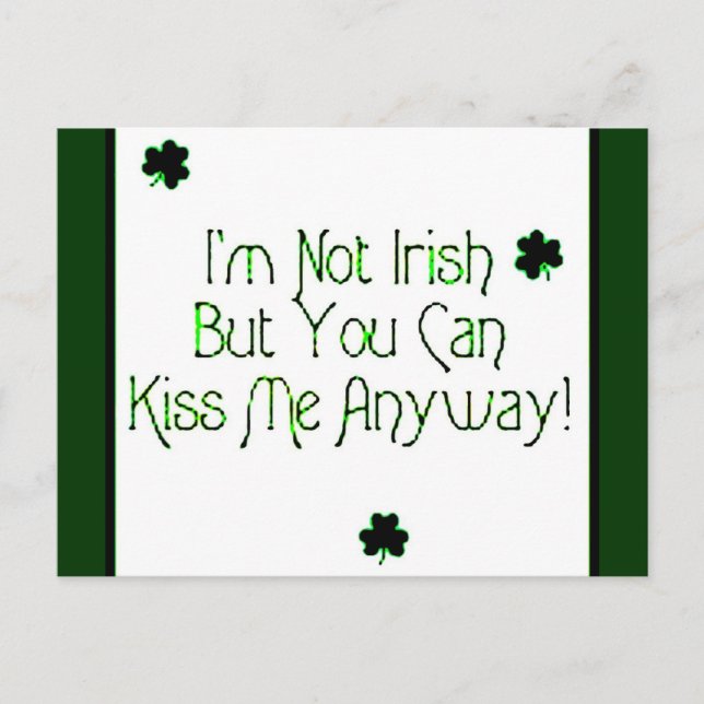 Irish kiss vykort (Framsida)