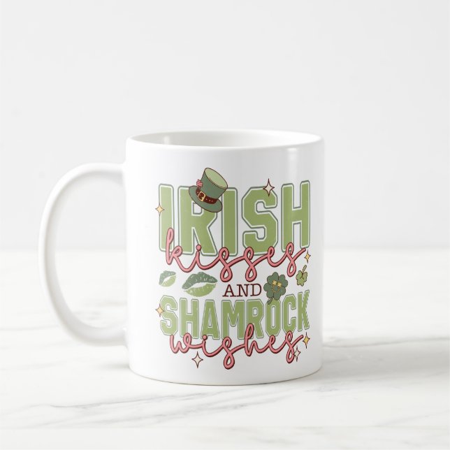 Irish Kisses and Shamrock Önskemål Kaffemugg (Vänster)