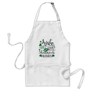Irish Kisses och Shamrock Önskemål Förkläde