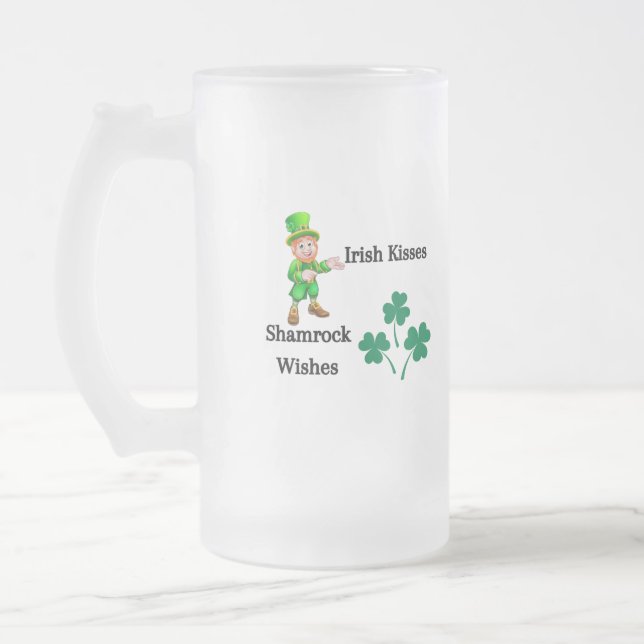 Irish Kisses, Shamrock Önskemål på en Frostat Ölglas (Vänster)