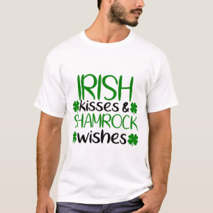 Irish Kisses & Shamrock Önskemål T Shirt