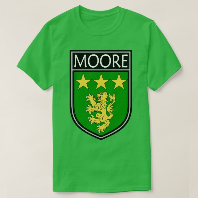 Irish Klan Vapensköld Moore T Shirt (Design framsida)