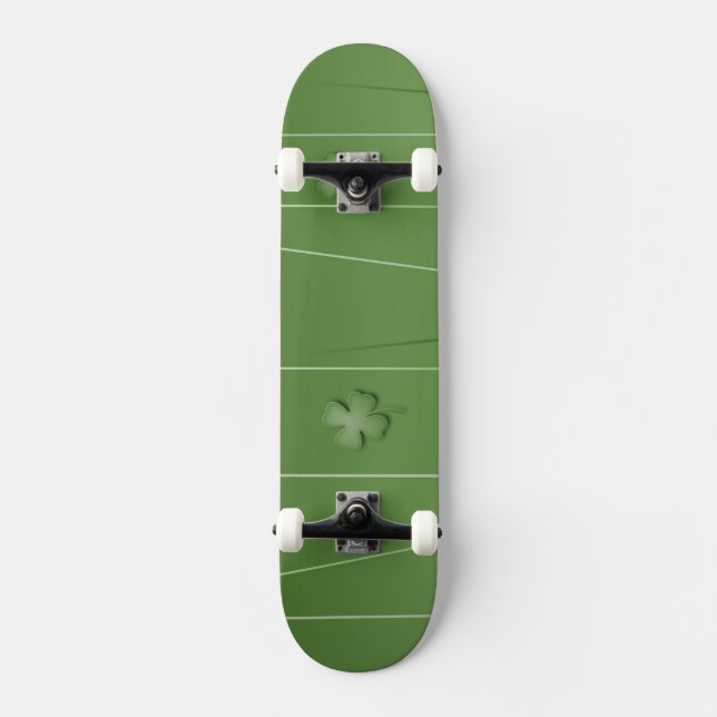 Irish Klöver Design Skateboard Bräda 20,5 Cm (Framsida)
