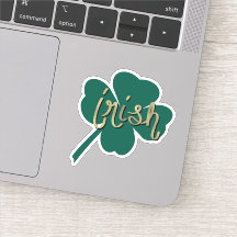 Irish Klöver Hand Lettering St patricks day Namn