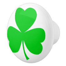 Irish Klöver Shamrock Grönt White