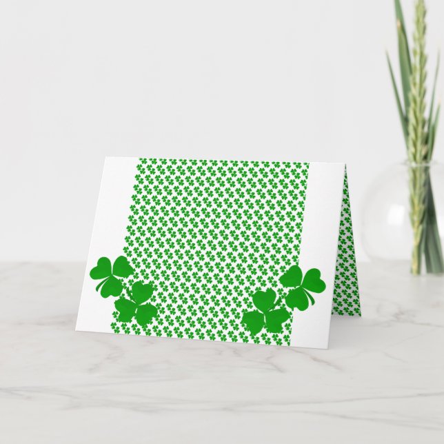 Irish Klöver Shamrock Kort (Framsida)