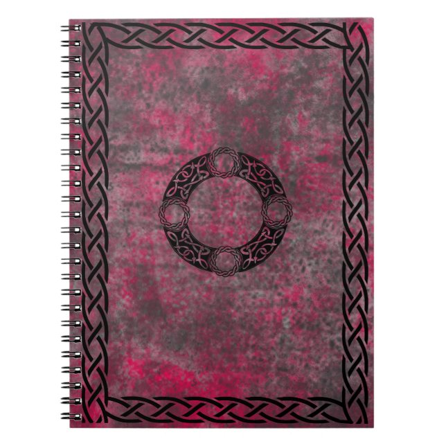 Irish Knot Design Anteckningsbok Med Spiral (Framsidan)