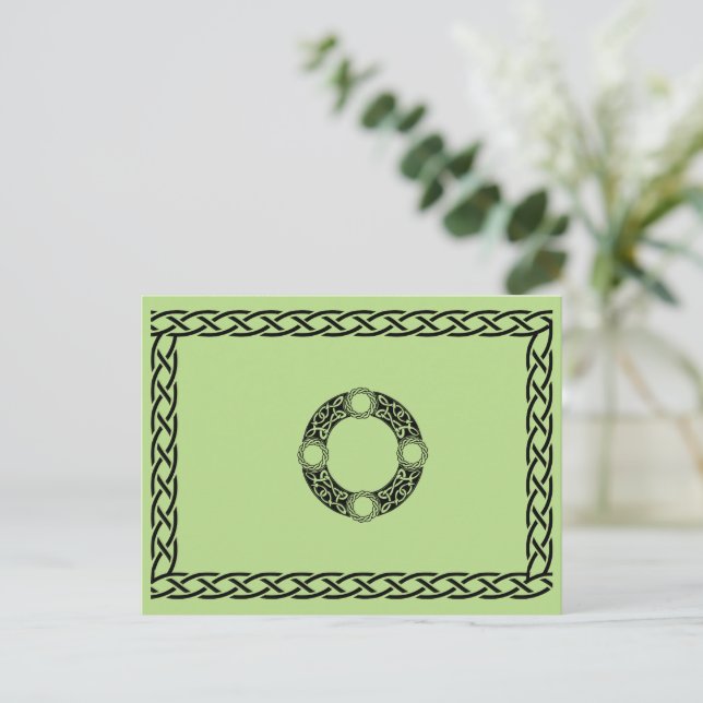 Irish Knot Design Vykort (Stående Fram)