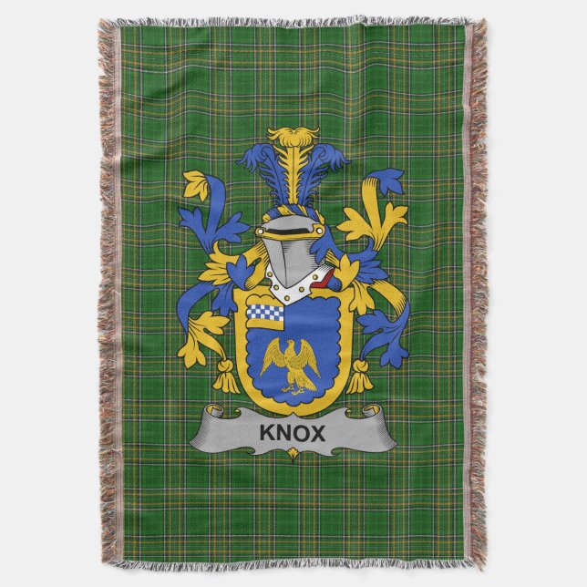 Irish Knox Jackar Arm Family Crest Ireland Filt (Framsidan Vertikal)