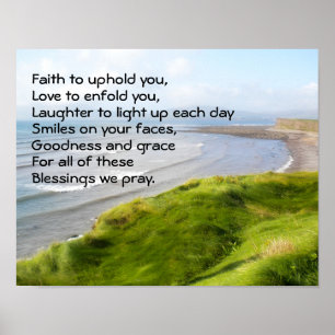 Irish Kusten Bluting Prayer Poster
