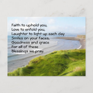 Irish Kusten Bluting Prayer Vykort