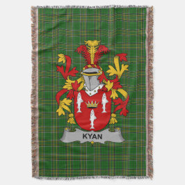 Irish Kyan eller O_Kyan Jackar av Arm Family Crest Filt