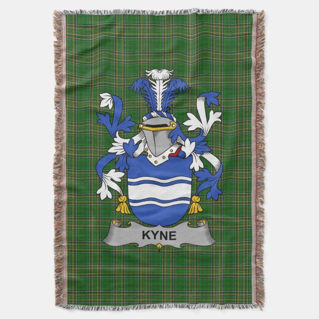 Irish Kyne eller O_Kyne Jackar av Arm Family Crest Filt (Framsidan Vertikal)