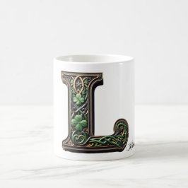 Irish L Monogram Coffee Mug Kaffemugg