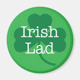 Irish Lad, St. Patrick's Day Shamrock Magnet