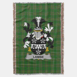 Irish Lambe Jackar om Arm Family Crest Ireland Filt