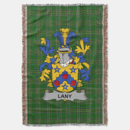 Irish Lany eller Laney Jackar om Arm Family Crest  Filt