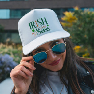 Irish Lass Fullt of Sass Funny St patrick's day Keps