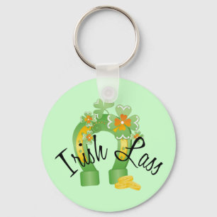 Irish Lass Lucky Horseshoe Nyckelring