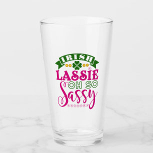 Irish Lassie Oh So Sassy St patrick's day Glaskopp