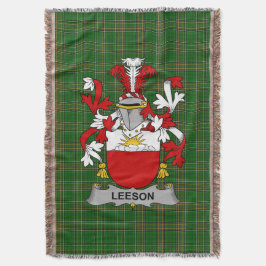 Irish Leeson Jackar om Arm Family Crest Ireland Filt