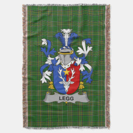 Irish Legg eller Legge Jackar av Arm Family Crest  Filt