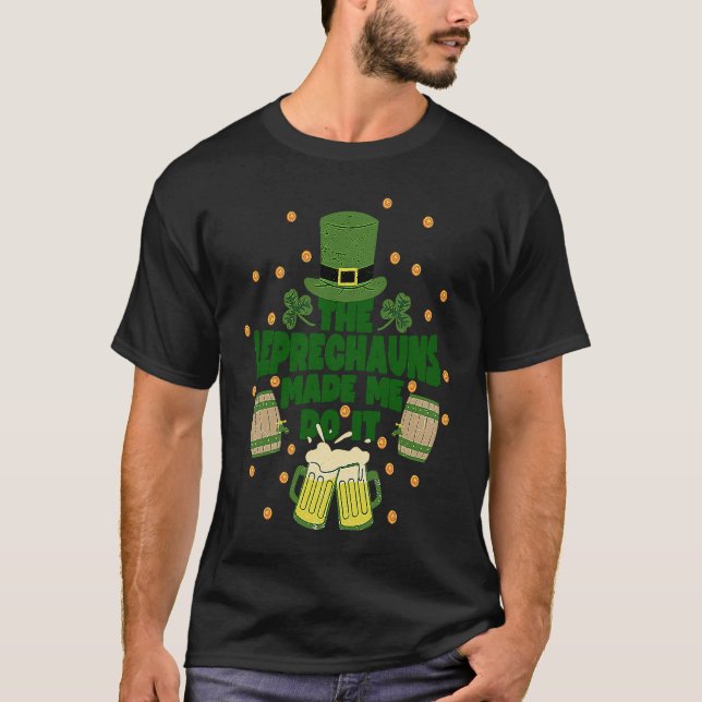 Irish Leprechaun Beer T Shirt (Framsida)