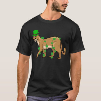 Irish Leprechaun Cougar St. Patrick's Day T Shirt
