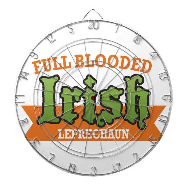 Irish Leprechaun - Fullt blodad Darttavla (Framsidan)