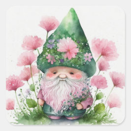 Irish Leprechaun Fyrkantigt Klistermärke