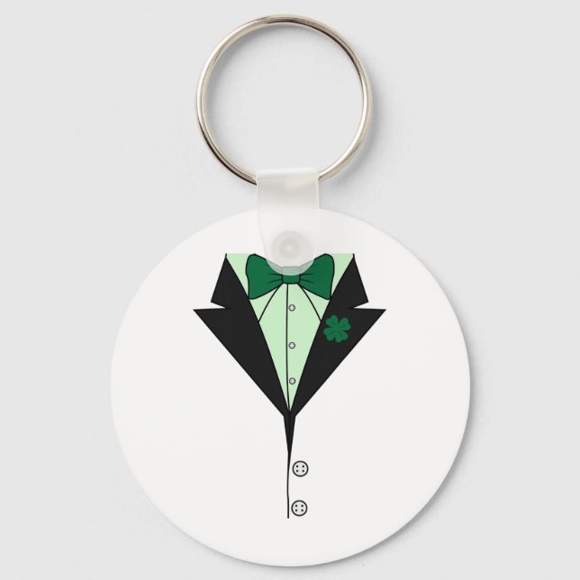 Irish Leprechaun Kostym Easy Lazy Cosplay Hallowee Nyckelring (Framsida)
