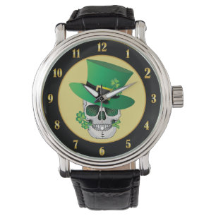 Irish Leprechaun Skull Armbandsur
