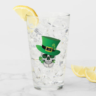 Irish Leprechaun Skull Glaskopp