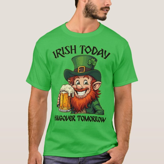 Irish Leprechaun - St. Patrick's Day T Shirt (Framsida)