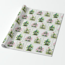 Irish Leprechaunss and Shamrocks Presentpapper