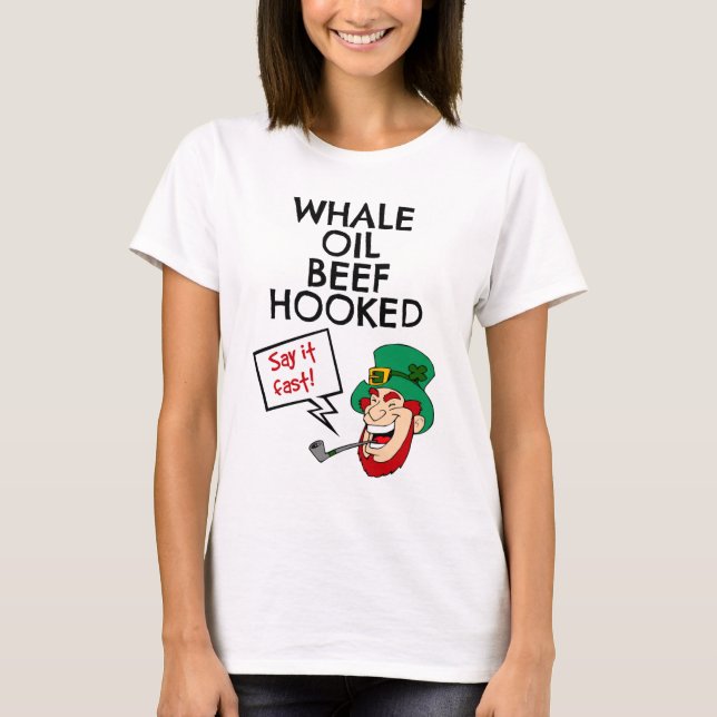 Irish Lesson: Whale Oil Beef Hooking Leprechaun Tee (Framsida)