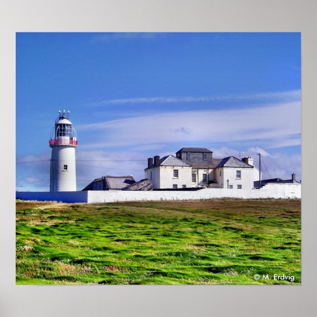 Irish Lighthouse Skriv ut eller Poster (Framsidan)