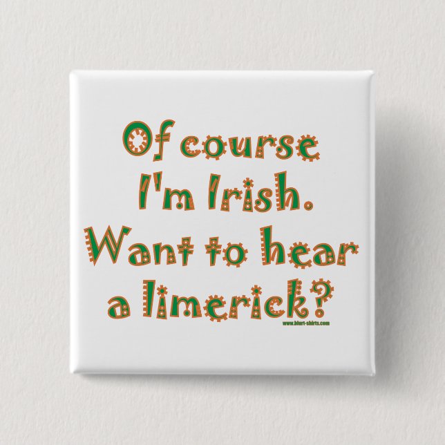 Irish Limerick Knapp (Framsida)