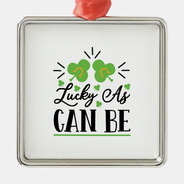Irish Lucky As can be Julgransprydnad Metall (Framsidan)