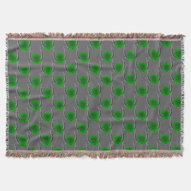 Irish Lucky Blanket Lucky Throw Blanket Filt (Framsidan)