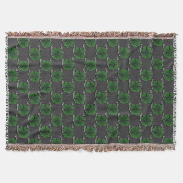Irish Lucky Blanket Lucky Throw Blanket Mysfilt (Framsidan)