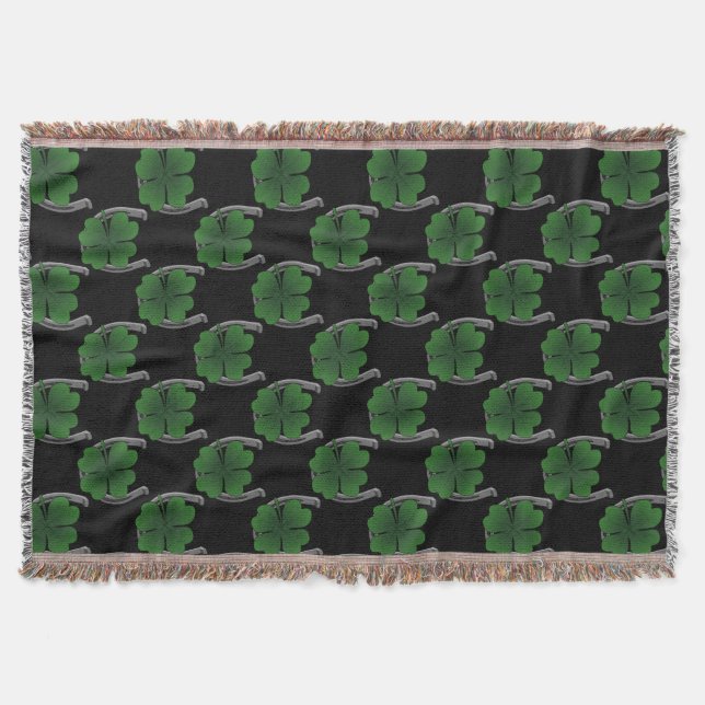 Irish Lucky Blanket Lucky Throw Blanket Mysfilt (Framsidan)