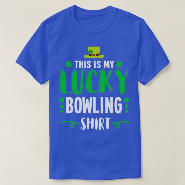 Irish Lucky Bowling St patricks day T T Shirt (Design framsida)