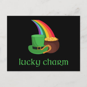 Irish Lucky Charm Rainbow Vykort
