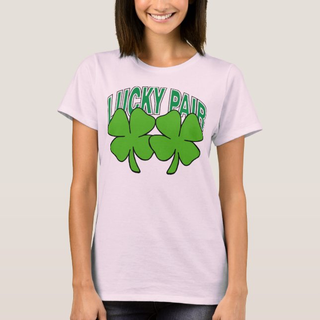Irish Lucky Pair Naughty Women's Tee (Framsida)