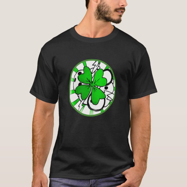 Irish lucky shamrock St Patricks Day  2 T Shirt (Framsida)
