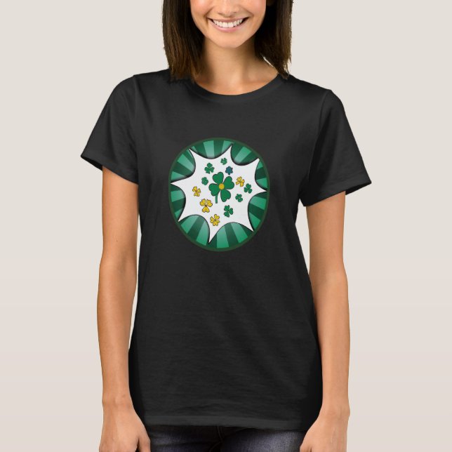 Irish lucky shamrock St Patricks Day  7 T Shirt (Framsida)