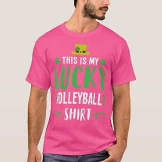 Irish Lucky Volleyball St patricks day T Shirt