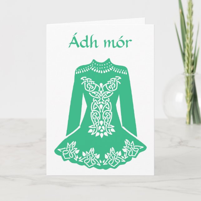 Irish Lycka till Adh Mor Dancers Dress Kort (Framsida)